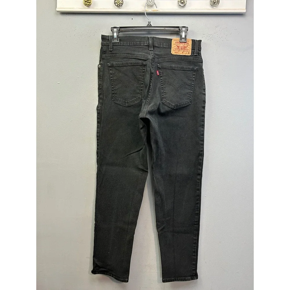 Levi's Jeans‎ Women 12 Reg Black 550 Relaxed Fit Tapered Leg High Rise Denim